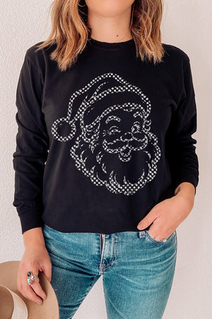 Classic Christmas Santa Comfort Colors Heavyweight Long T-Shirt - Wholesale Accessory Market