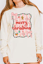 Merry Christmas Doodle Coquette Comfort Colors Heavyweight Long T-Shirt - Wholesale Accessory Market
