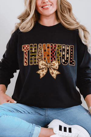 Thankful Fall Spirit Comfort Colors Heavyweight Long T-Shirt - Wholesale Accessory Market