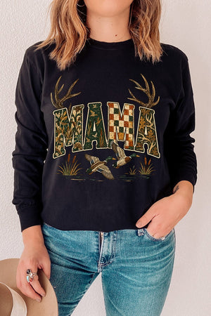 Woodland Mama Comfort Colors Heavyweight Long T-Shirt - Wholesale Accessory Market