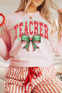 Arched Red And Green Teacher Comfort Colors Heavyweight Long Sleeve T-Shirt - Wholesale Accessory Market