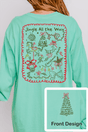 Christmas, Please Front & Back Design Comfort Colors Heavyweight Long T-Shirt - Wholesale Accessory Market