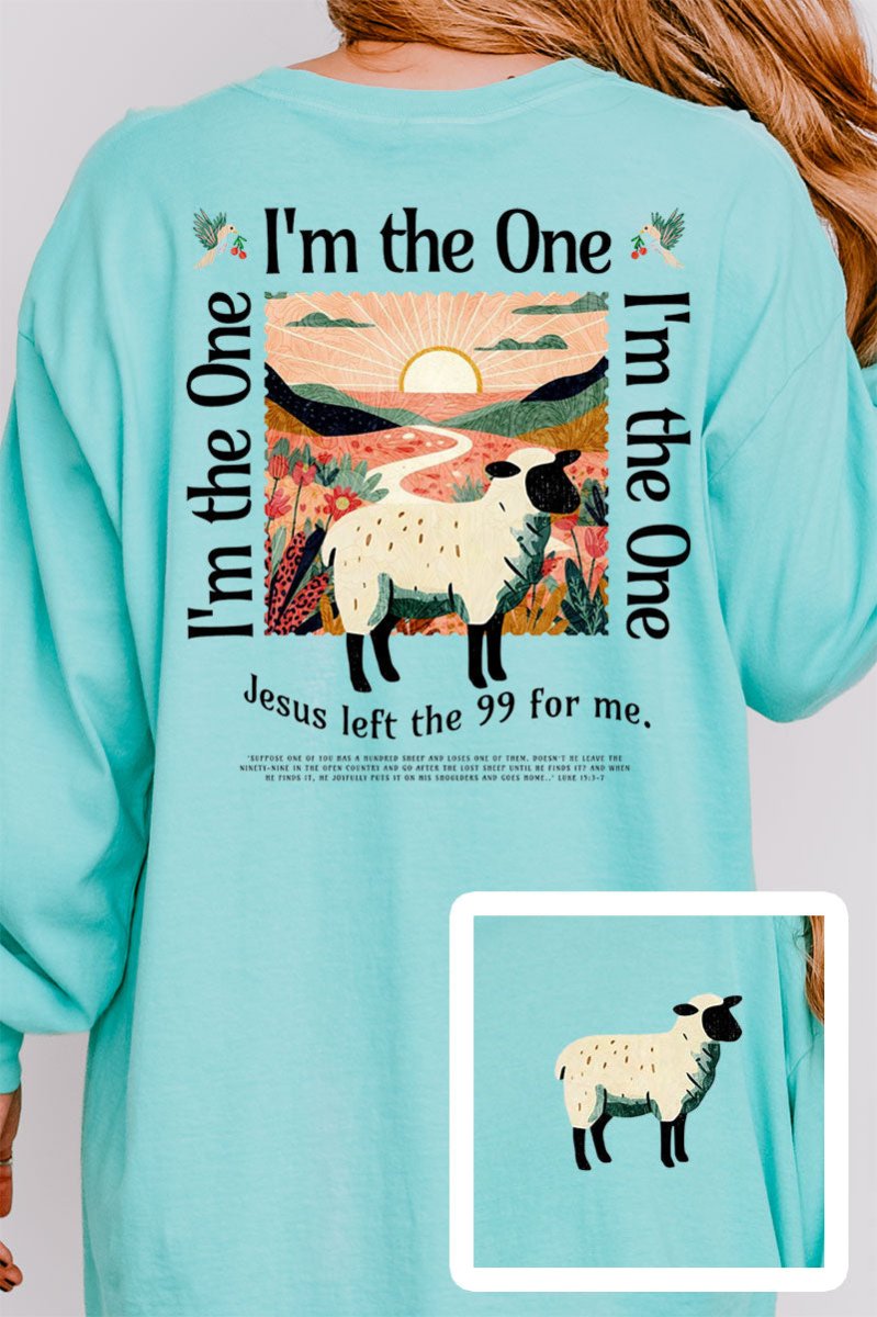 I'm The One Front & Back Design Comfort Colors Heavyweight Long T-Shirt - Wholesale Accessory Market