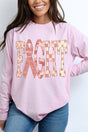 Pink Patterned Fight Comfort Colors Heavyweight Long T-Shirt - Wholesale Accessory Market