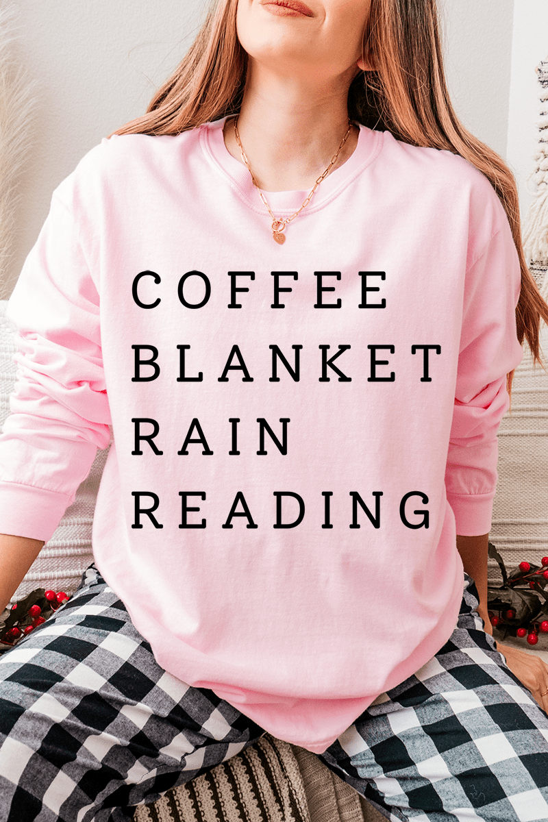 Rainy Day Reading Comfort Colors Heavyweight Long T-Shirt - Wholesale Accessory Market