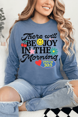 Joy In The Morning Comfort Colors Heavyweight Long T-Shirt - Wholesale Accessory Market