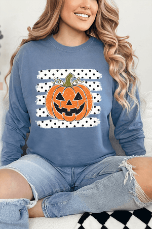 Spooky Pumpkin Pop Comfort Colors Heavyweight Long T-Shirt - Wholesale Accessory Market