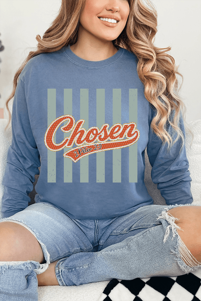 Team Chosen Comfort Colors Heavyweight Long T-Shirt - Wholesale Accessory Market