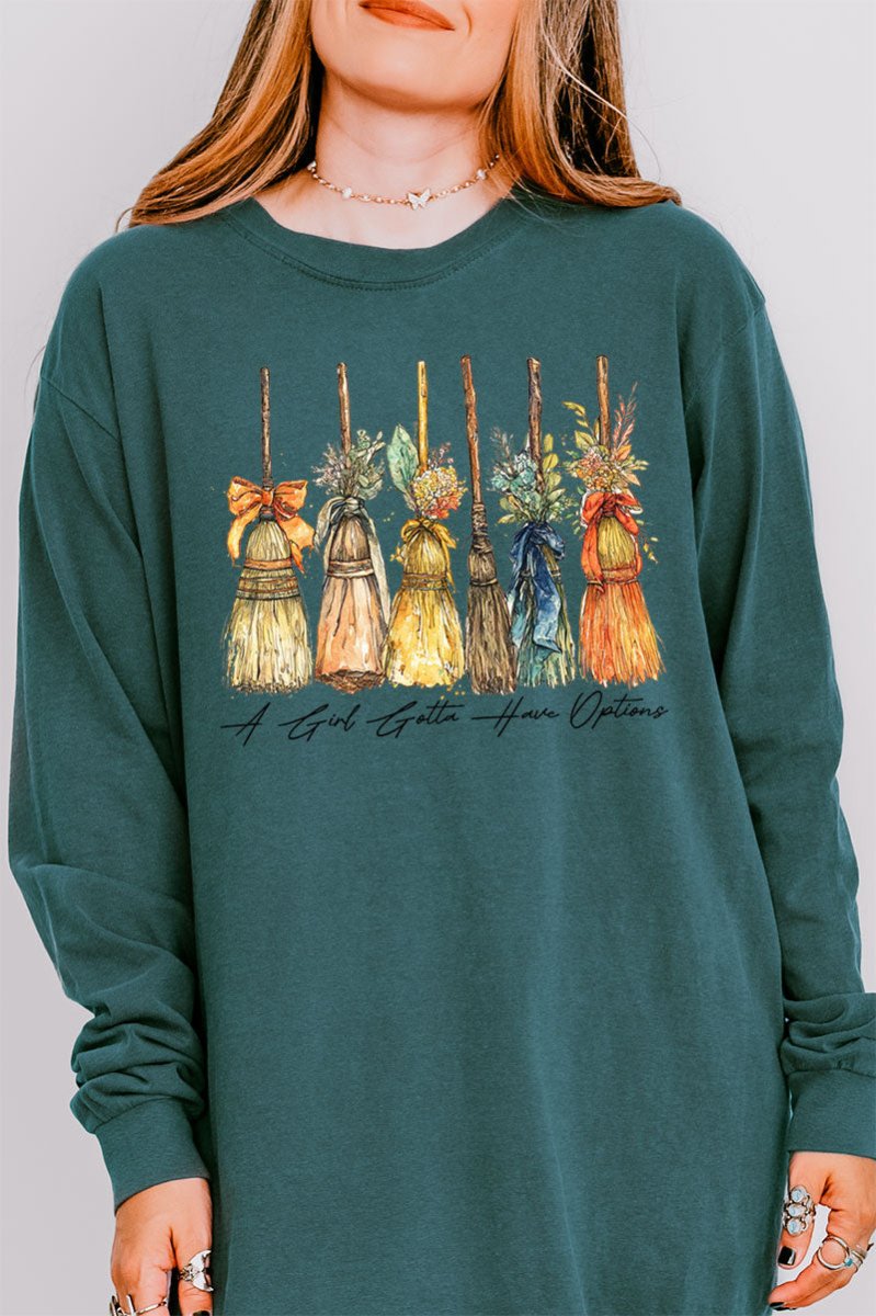 Broom Service Comfort Colors Heavyweight Long Sleeve T-Shirt - Wholesale Accessory Market