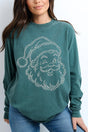 Classic Christmas Santa Comfort Colors Heavyweight Long T-Shirt - Wholesale Accessory Market