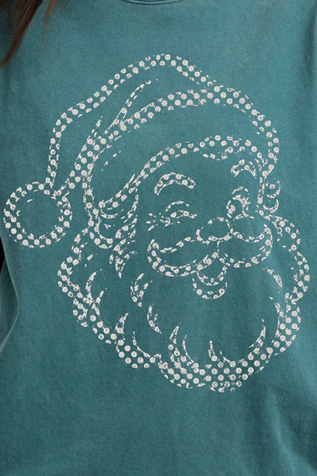 Classic Christmas Santa Comfort Colors Heavyweight Long T-Shirt - Wholesale Accessory Market