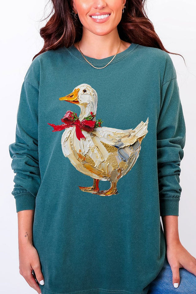 The Painted Goose Coquette Comfort Colors Heavyweight Long Sleeve T-Shirt - Wholesale Accessory Market
