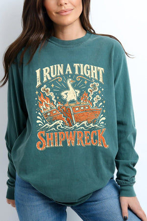 Tight Shipwreck Goose Comfort Colors Heavyweight Long T-Shirt - Wholesale Accessory Market