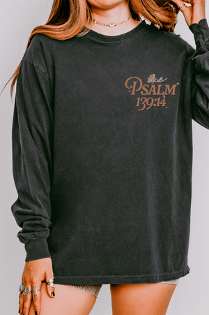 Wonderfully Made Front & Back Design Comfort Colors Heavyweight Long T-Shirt - Wholesale Accessory Market