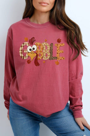 Gobble Season Comfort Colors Heavyweight Long T-Shirt - Wholesale Accessory Market