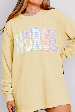 Soft Stitch Nurse Comfort Colors Heavyweight Long T-Shirt - Wholesale Accessory Market