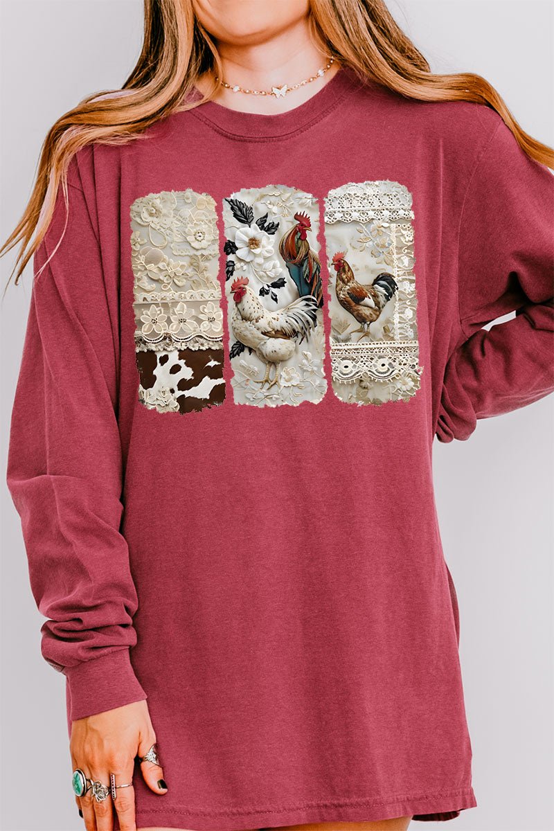 Chic 'n Lace Comfort Colors Heavyweight Long Sleeve T-Shirt - Wholesale Accessory Market
