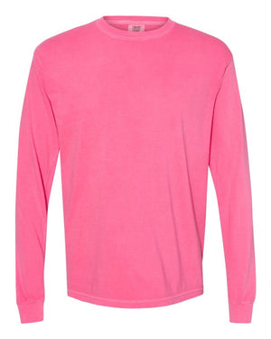 Groovy Merry Christmas Front & Back Design Comfort Colors Heavyweight Long T-Shirt - Wholesale Accessory Market