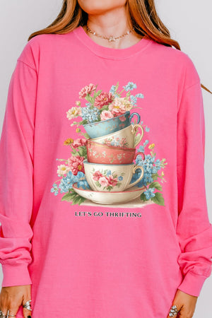 Let's Go Thrifting Comfort Colors Heavyweight Long T-Shirt - Wholesale Accessory Market