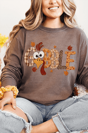 Gobble Season Comfort Colors Heavyweight Long T-Shirt - Wholesale Accessory Market