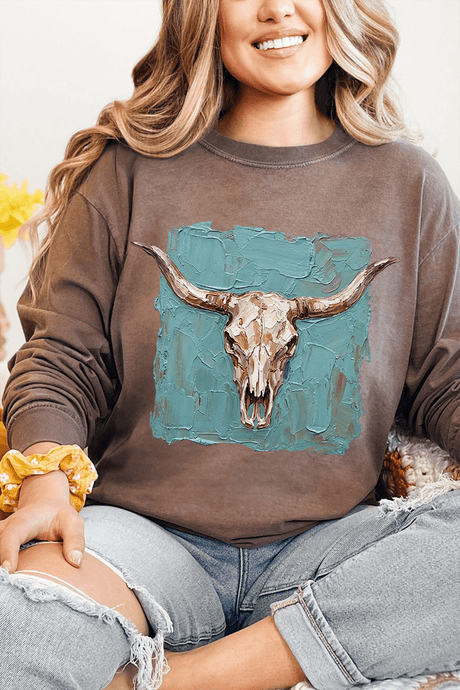 Longhorn Gallery Comfort Colors Heavyweight Long T-Shirt - Wholesale Accessory Market