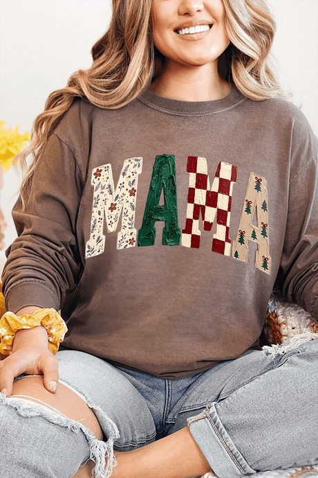 Merry Mama Mix Comfort Colors Heavyweight Long T-Shirt - Wholesale Accessory Market