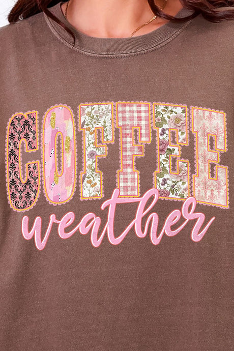 Pink Lace Coffee Weather Comfort Colors Heavyweight Long Sleeve T-Shirt - Wholesale Accessory Market