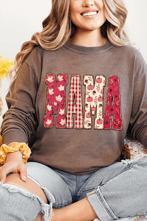 Pink Maplewood Mama Comfort Colors Heavyweight Long T-Shirt - Wholesale Accessory Market