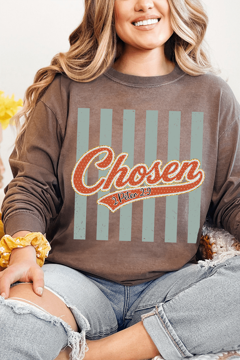 Team Chosen Comfort Colors Heavyweight Long T-Shirt - Wholesale Accessory Market