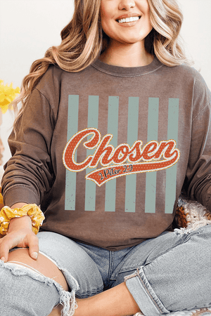 Team Chosen Comfort Colors Heavyweight Long T-Shirt - Wholesale Accessory Market