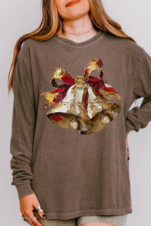 The Painted Christmas Bells Comfort Colors Heavyweight Long Sleeve T-Shirt - Wholesale Accessory Market