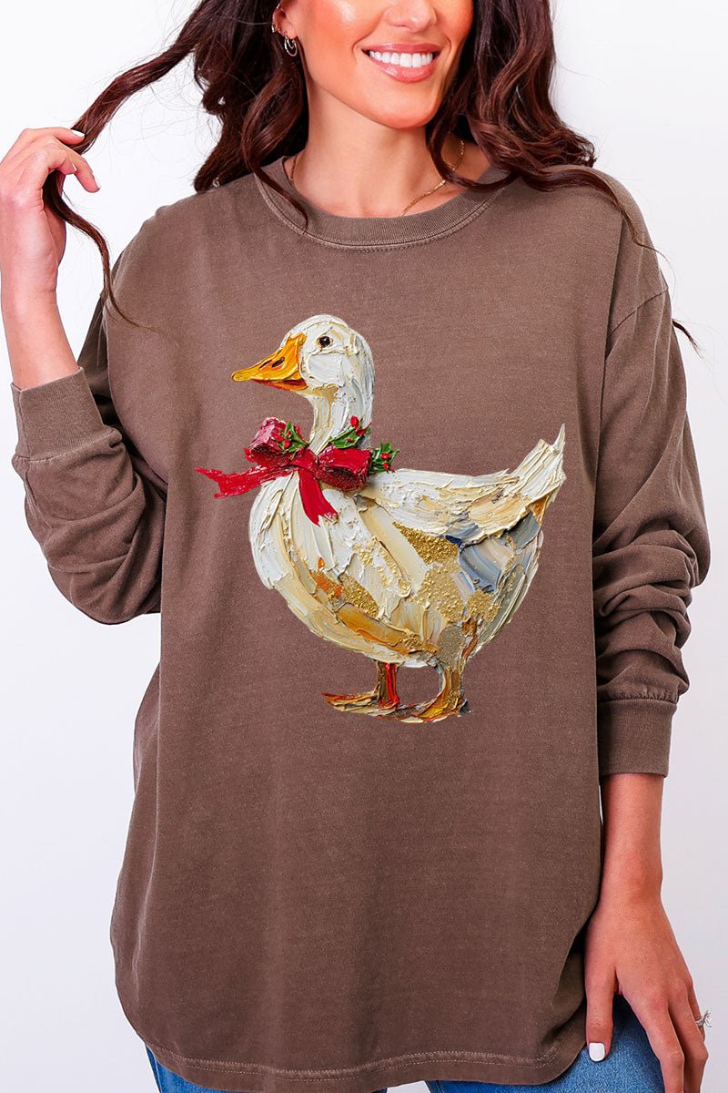 The Painted Goose Coquette Comfort Colors Heavyweight Long Sleeve T-Shirt - Wholesale Accessory Market