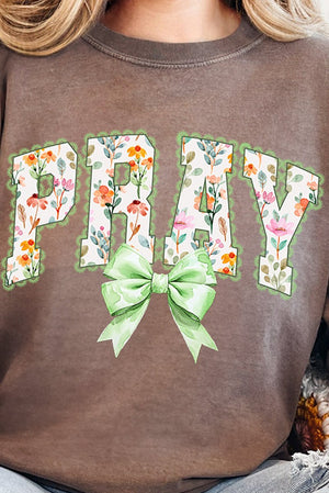 Watercolor Petaled Pray Comfort Colors Heavyweight Long T-Shirt - Wholesale Accessory Market