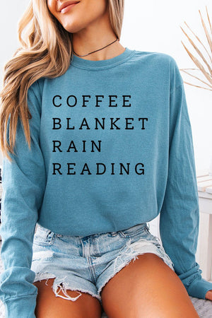 Rainy Day Reading Comfort Colors Heavyweight Long T-Shirt - Wholesale Accessory Market