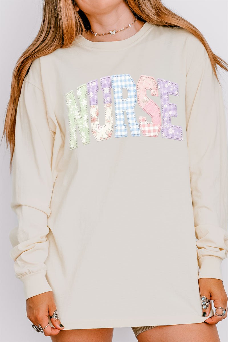 Soft Stitch Nurse Comfort Colors Heavyweight Long T-Shirt - Wholesale Accessory Market