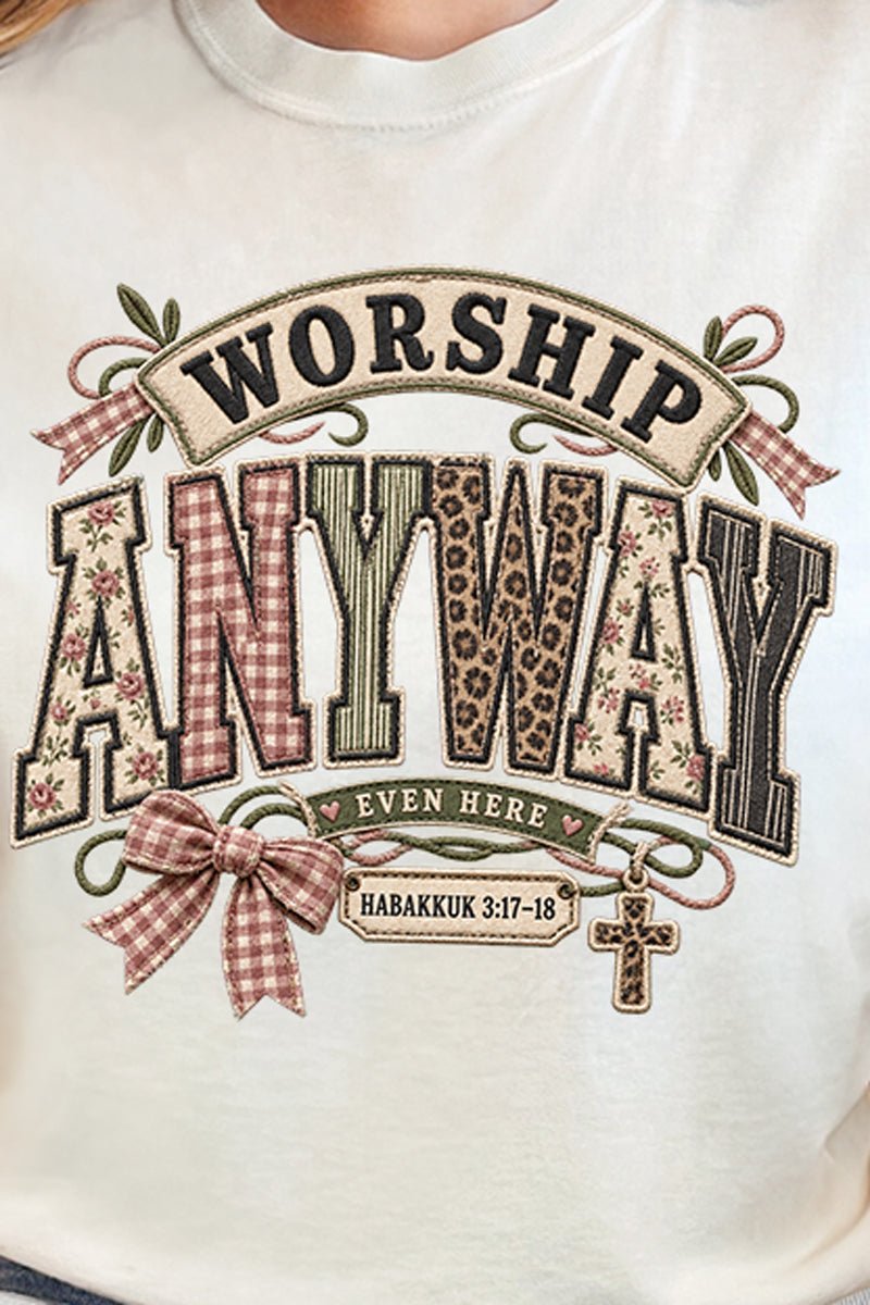 Worship Anyway Comfort Colors Heavyweight Long T-Shirt - Wholesale Accessory Market
