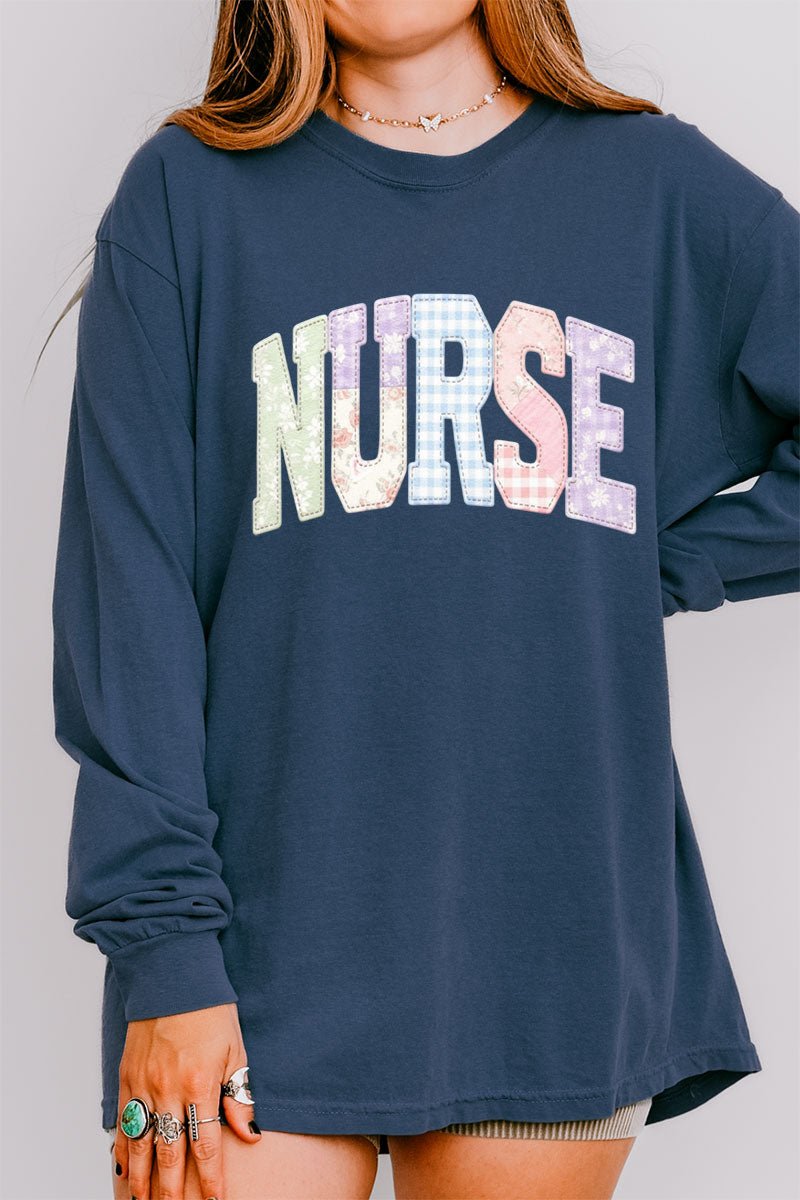 Soft Stitch Nurse Comfort Colors Heavyweight Long T-Shirt - Wholesale Accessory Market
