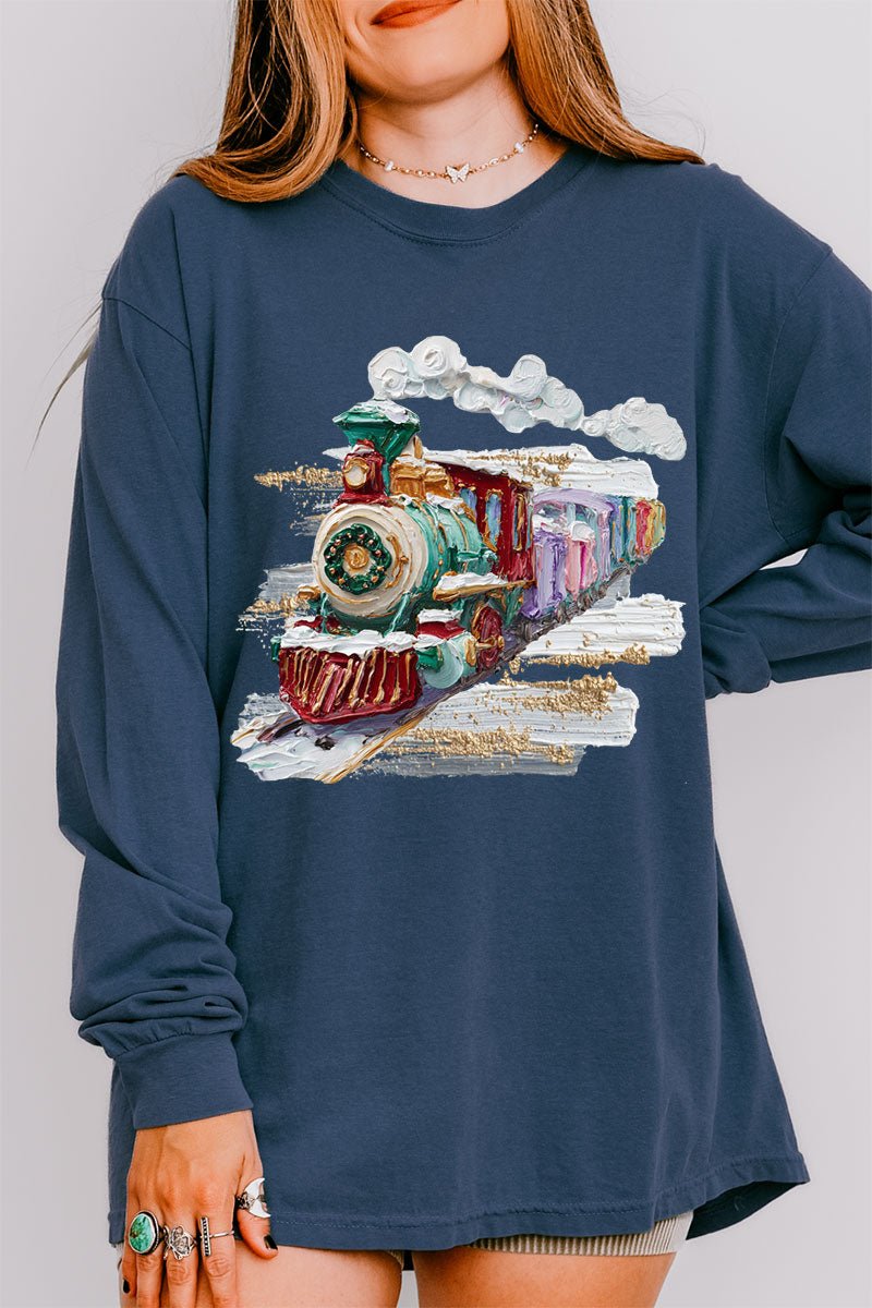 The Painted Train Comfort Colors Heavyweight Long Sleeve T-Shirt - Wholesale Accessory Market