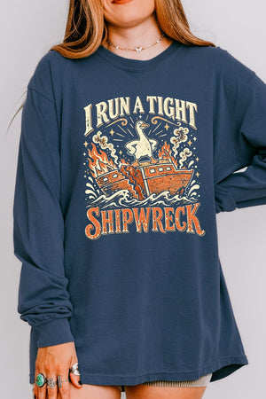 Tight Shipwreck Goose Comfort Colors Heavyweight Long T-Shirt - Wholesale Accessory Market