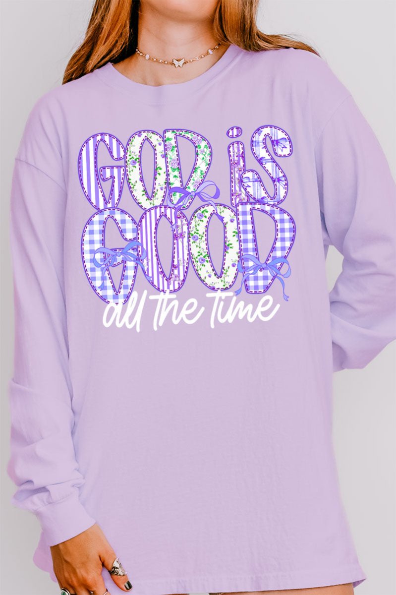 Coquette God Is Good Comfort Colors Heavyweight Long Sleeve T-Shirt - Wholesale Accessory Market
