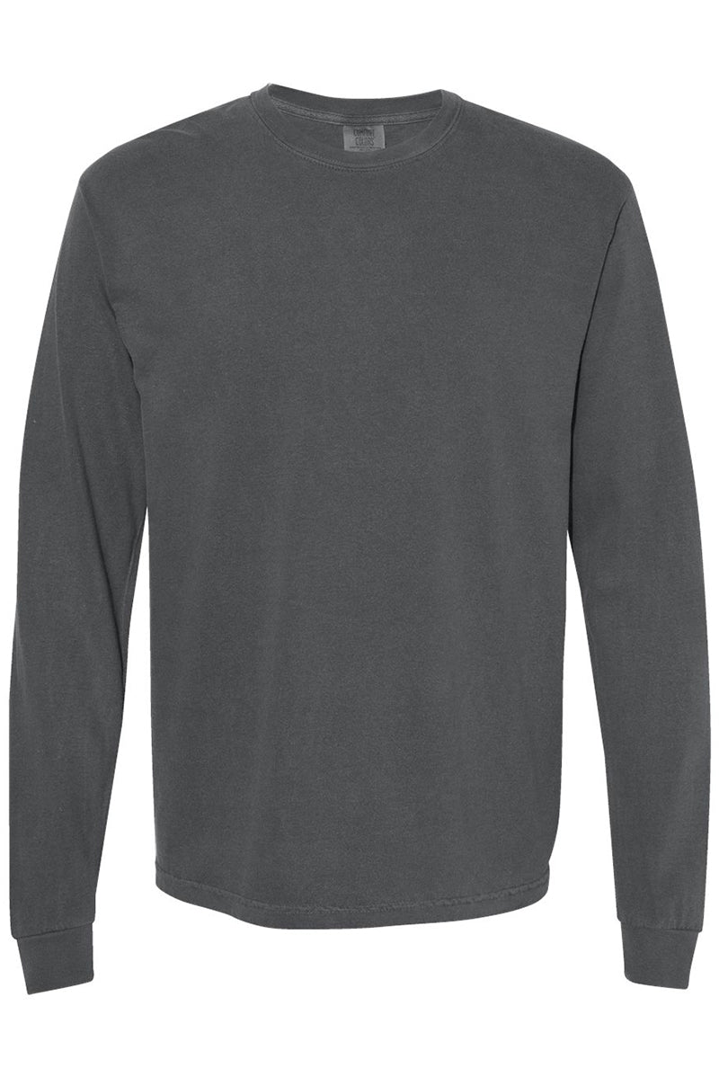Groovy Merry Christmas Front & Back Design Comfort Colors Heavyweight Long T-Shirt - Wholesale Accessory Market