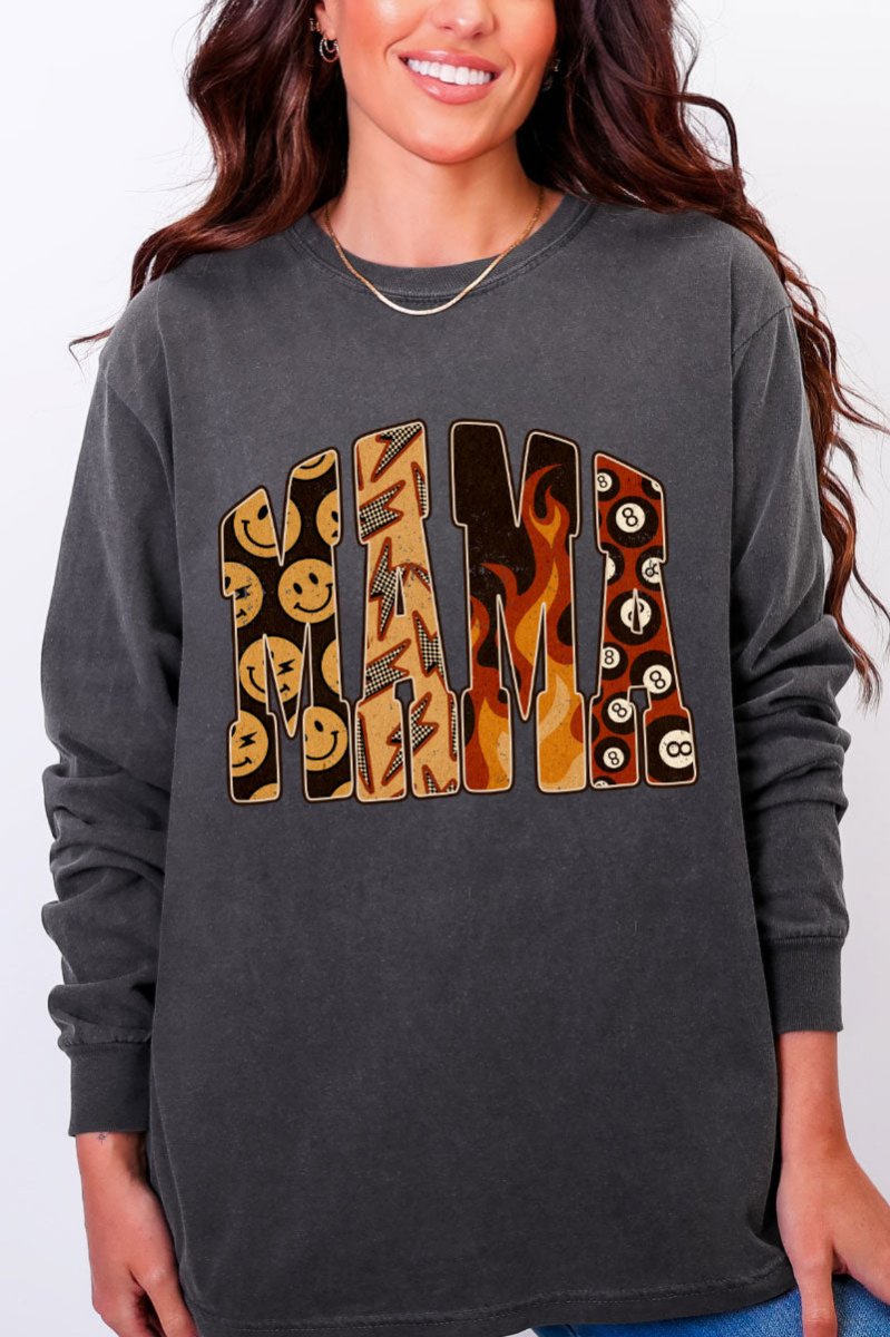 Mama Remix Comfort Colors Heavyweight Long Sleeve T-Shirt - Wholesale Accessory Market