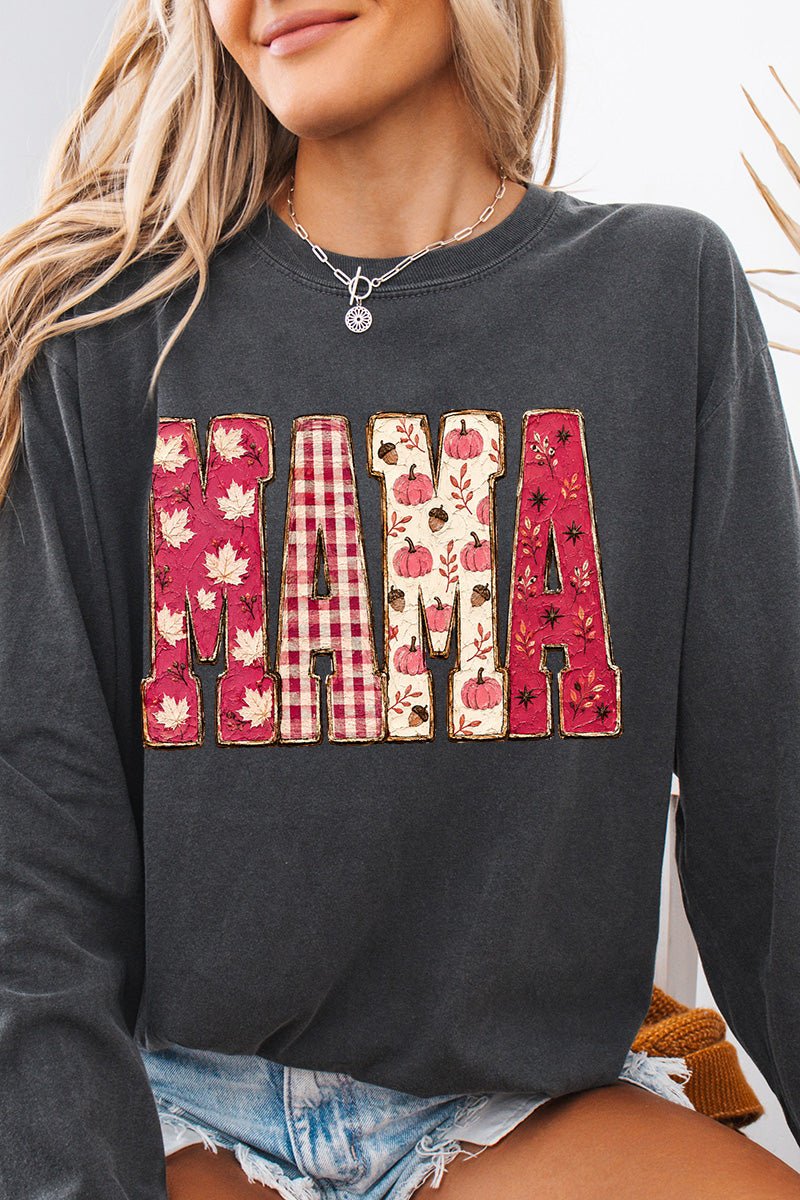 Pink Maplewood Mama Comfort Colors Heavyweight Long T-Shirt - Wholesale Accessory Market