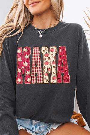 Pink Maplewood Mama Comfort Colors Heavyweight Long T-Shirt - Wholesale Accessory Market