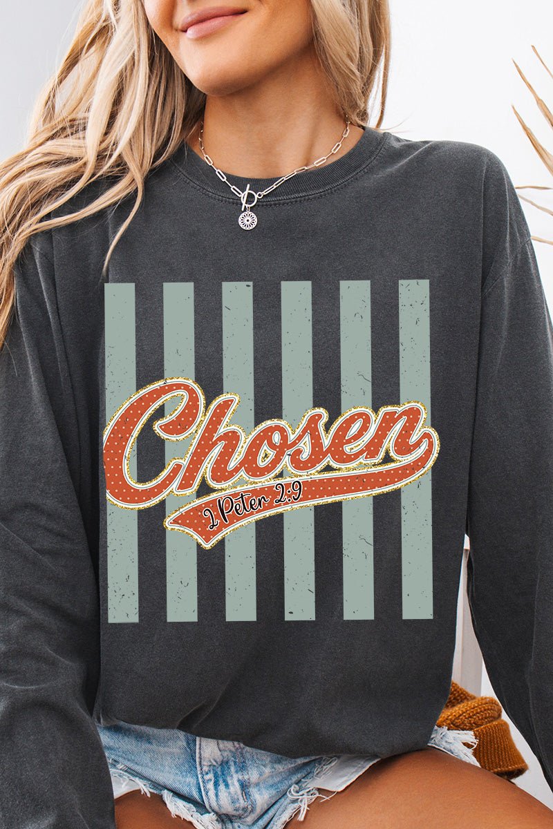 Team Chosen Comfort Colors Heavyweight Long T-Shirt - Wholesale Accessory Market
