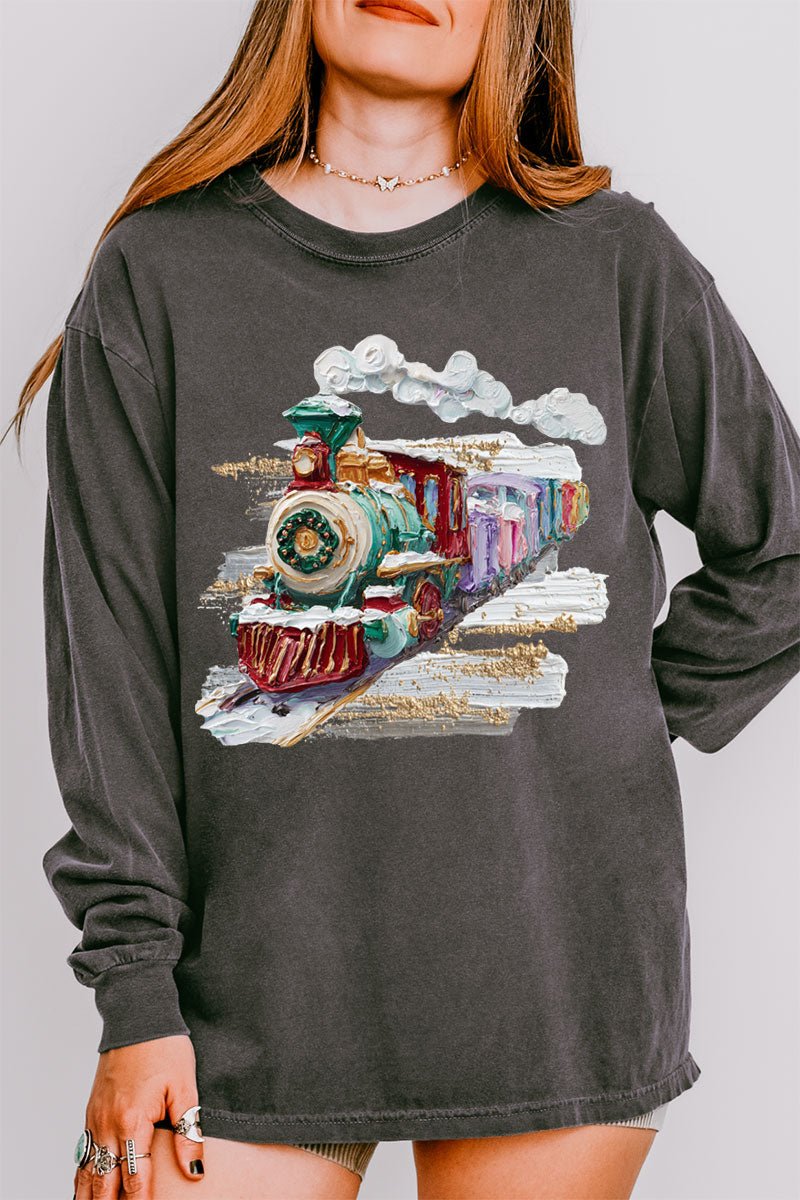 The Painted Train Comfort Colors Heavyweight Long Sleeve T-Shirt - Wholesale Accessory Market