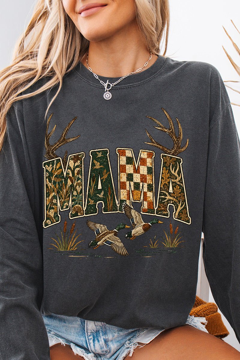 Woodland Mama Comfort Colors Heavyweight Long T-Shirt - Wholesale Accessory Market