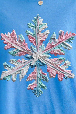 The Painted Snowflake Comfort Colors Heavyweight Long Sleeve T-Shirt - Wholesale Accessory Market