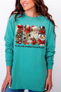 Faux Yarn Most Wonderful Time Comfort Colors Heavyweight Long Sleeve T-Shirt - Wholesale Accessory Market