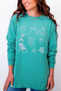 Welcome To The Beach Comfort Colors Heavyweight Long Sleeve T-Shirt - Wholesale Accessory Market